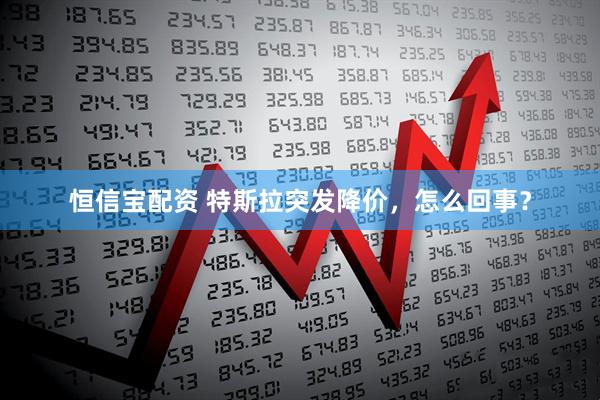 恒信宝配资 特斯拉突发降价，怎么回事？