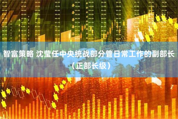 智富策略 沈莹任中央统战部分管日常工作的副部长（正部长级）
