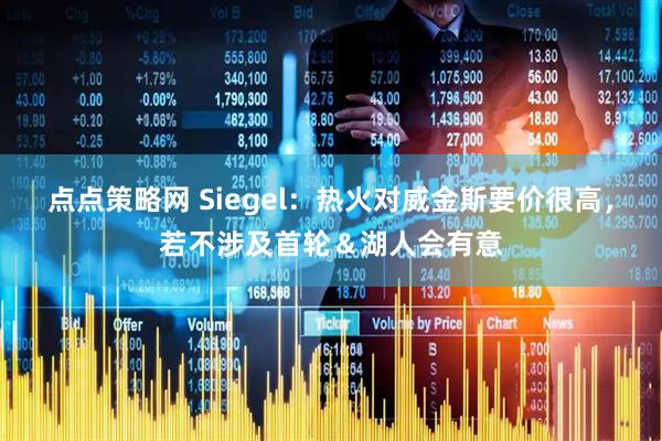 点点策略网 Siegel：热火对威金斯要价很高，若不涉及首轮＆湖人会有意